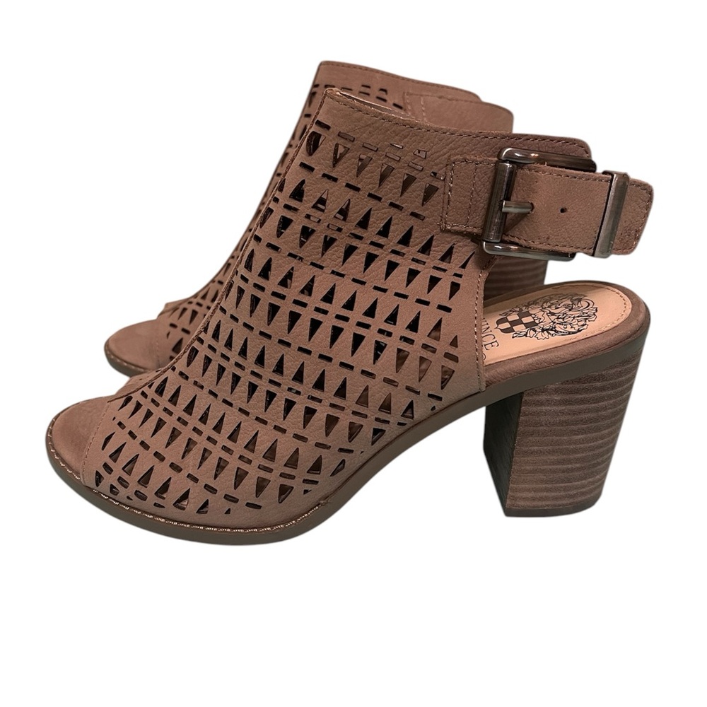 Vince Camuto Triana Stacked Open Toe Heel